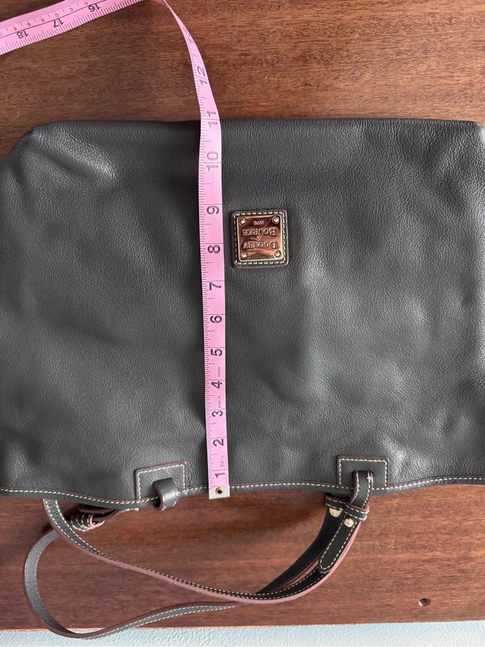 Dooney & Bourke Gray Leather Tote